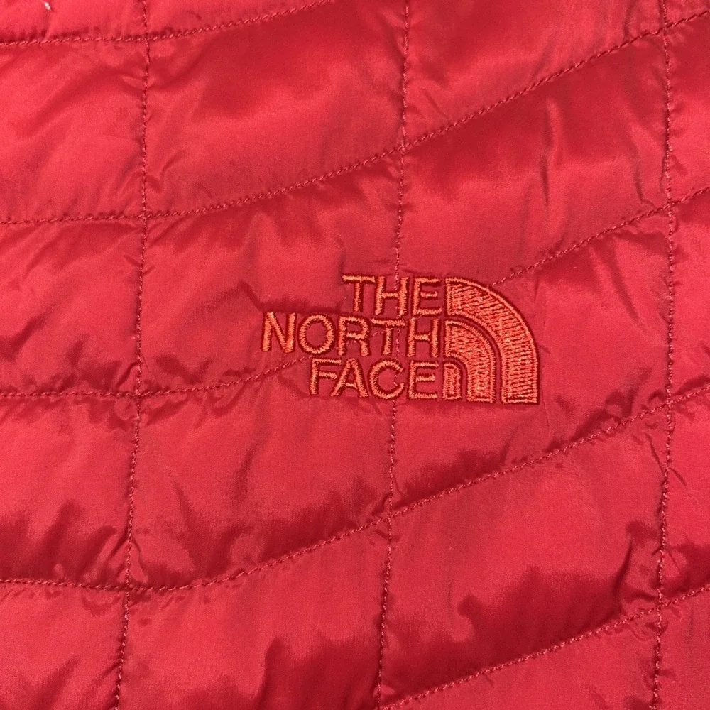 THE NORTH FACE THERMOBALL Men‎ Quilted Jacket Size XL/TG Insulated Red Nylon